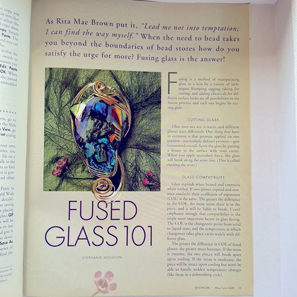 BEADWORK MAGAZINE 2 ISSUES YEAR 2000 - Picture 5 of 9